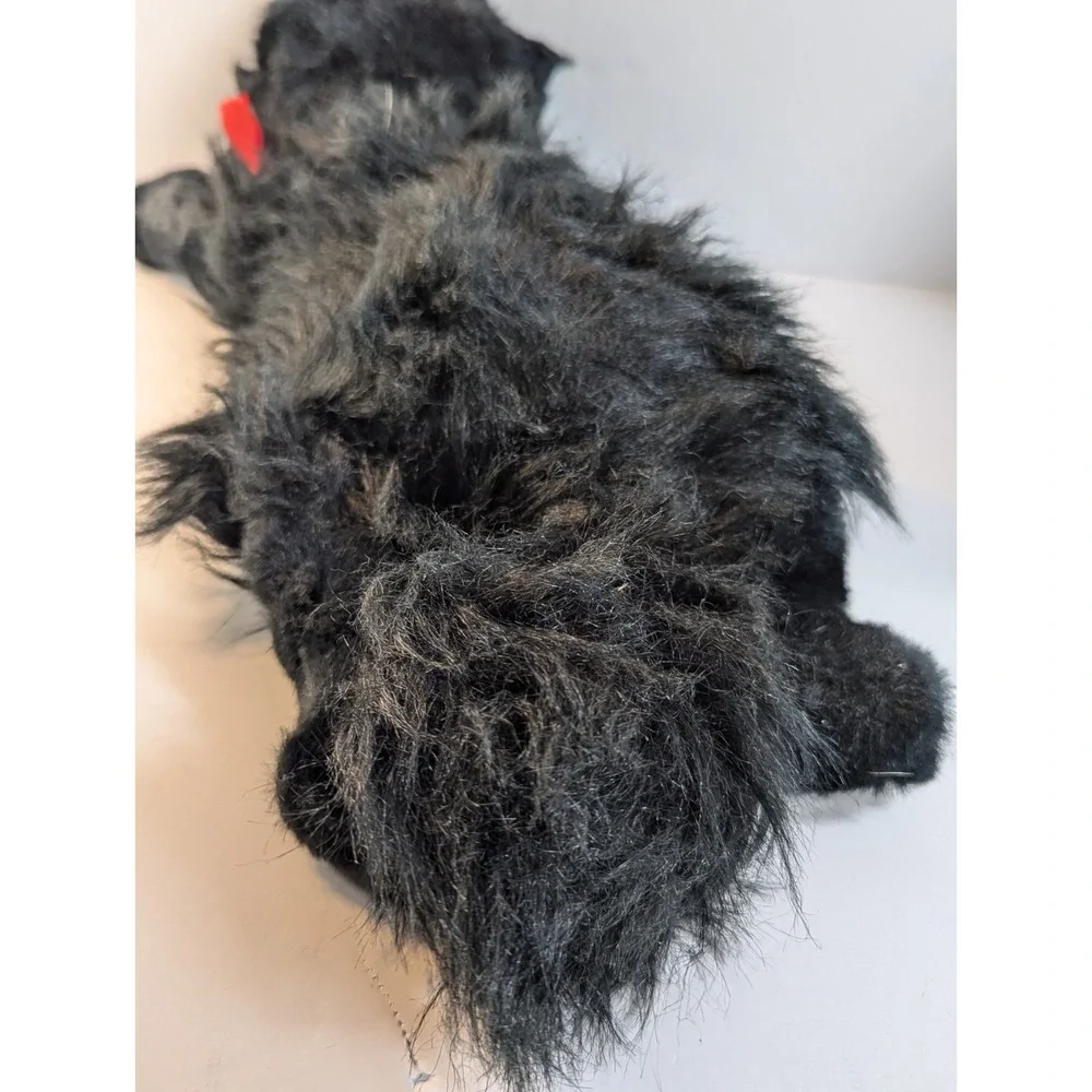 Black Cat Kitty Licorice Plush W/Red Ribbon Bow Ty Classic 1987 14
